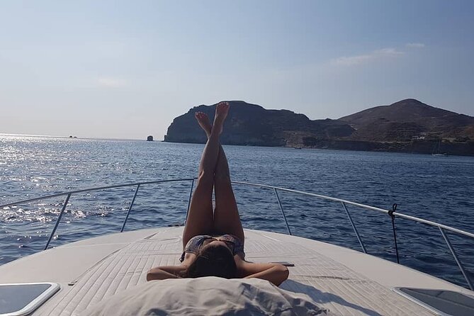 5 Hours Santorini Private Luxury Cruise with BBQ and Drinks - Santorini views: caldera angles, hidden coves, and easy photo spots