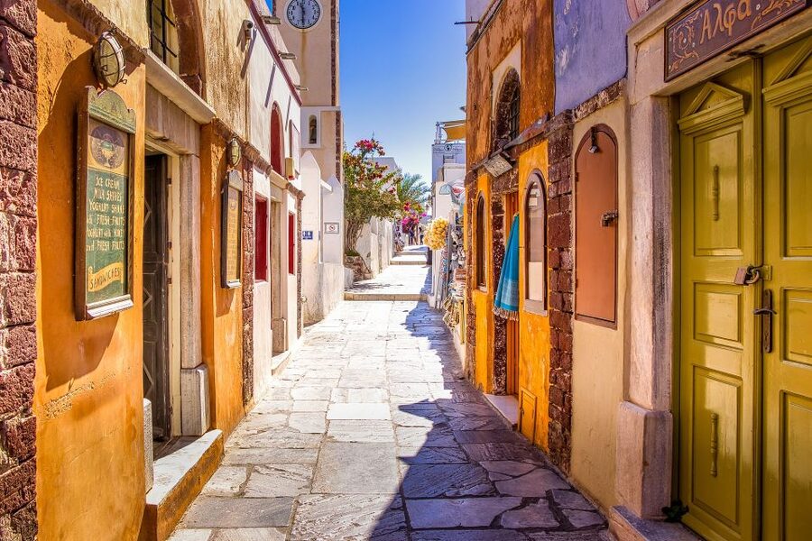 Agios Nikolaos-Elounda-Ierapetra: Santorini Day Tour Cruise - Fira free time (about 2 hours): the caldera edge meets coffee culture