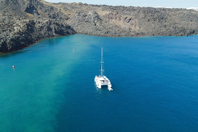 Best of Santorini Private Half-Day Catamaran Cruise with transfer and meal - Getting picked up and getting to the dock, without turning your day into a checklist