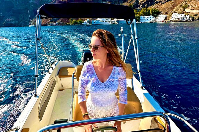 Boat Rental in Santorini - Thirassia for Late Lunch and a Calmer Pace