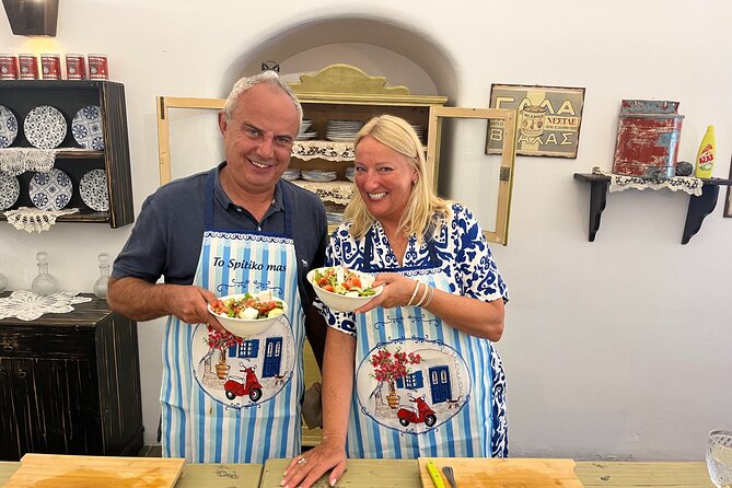 Cooking Class with Private Chef - prepare & enjoy local menu - Assyrtiko Wine and Lunch Under Bougainvillea: The Payoff