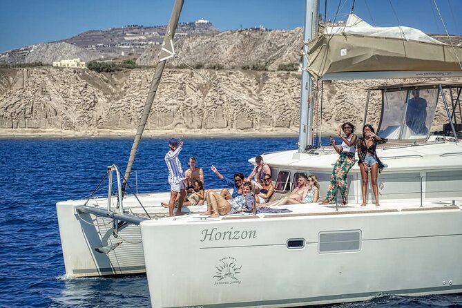 Deluxe Santorini Sailing with BBQ and Drinks Shared Tour - Snorkels, masks, and where the swimming fits in
