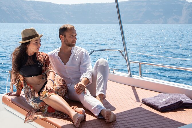 Diamond 36 Private Motor Yacht Caldera Cruise - Onboard comfort: shade, small-group feel, and easy living