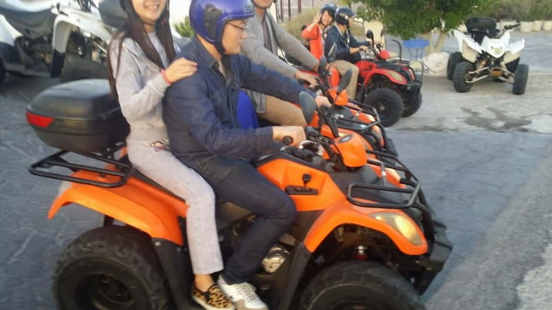 Discover Santorini on Quadbike Available with pick up! - Quad bike freedom on Santorini, with delivery that saves time