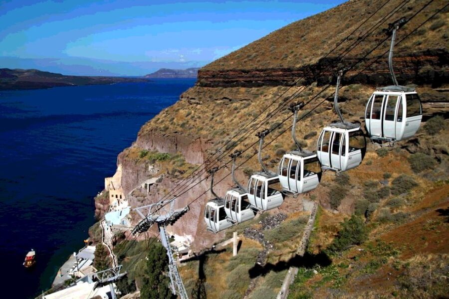 Fira: Walking Tour with Cable Car Ride - Price and value at about $57 for four hours