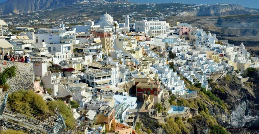 Fira: Walking Tour with Cable Car Ride - Fit and pace, who this tour suits best