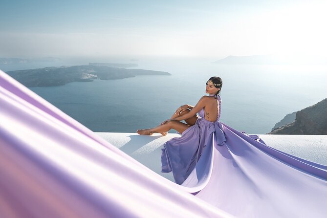 Flying Dress Photoshoot in Santorini by Flying Dress Photo © - Photos Delivery Timeline, What You Get and When