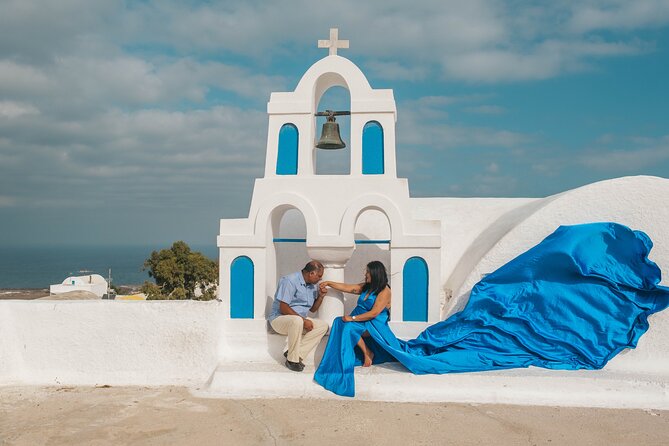 Flying Dress Photoshoot Santorini - Getting dressed, choosing your color, and what to wear