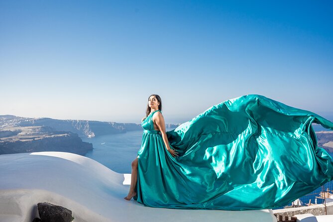 Flying Dress Photoshoot Tour in Santorini & Pick up - Why Imerovigli and a Flying Gown Are a Great Match for Photos