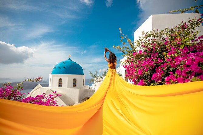 Flying Dress Photoshooting Santorini - Key highlights to know before you go