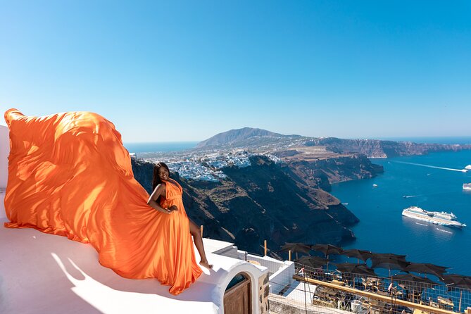 Flying Dress Photoshooting Santorini - Why a flying dress shoot in Oia is such a smart Santorini souvenir