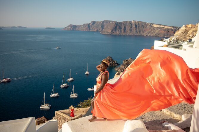 Flying Dress Photoshooting Santorini - Small group attention can be a feature, not a bug