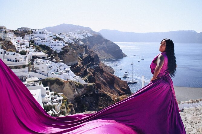 Flying Dress Private Photoshoot Santorini - Flying Dress Santorini, and why the setup matters