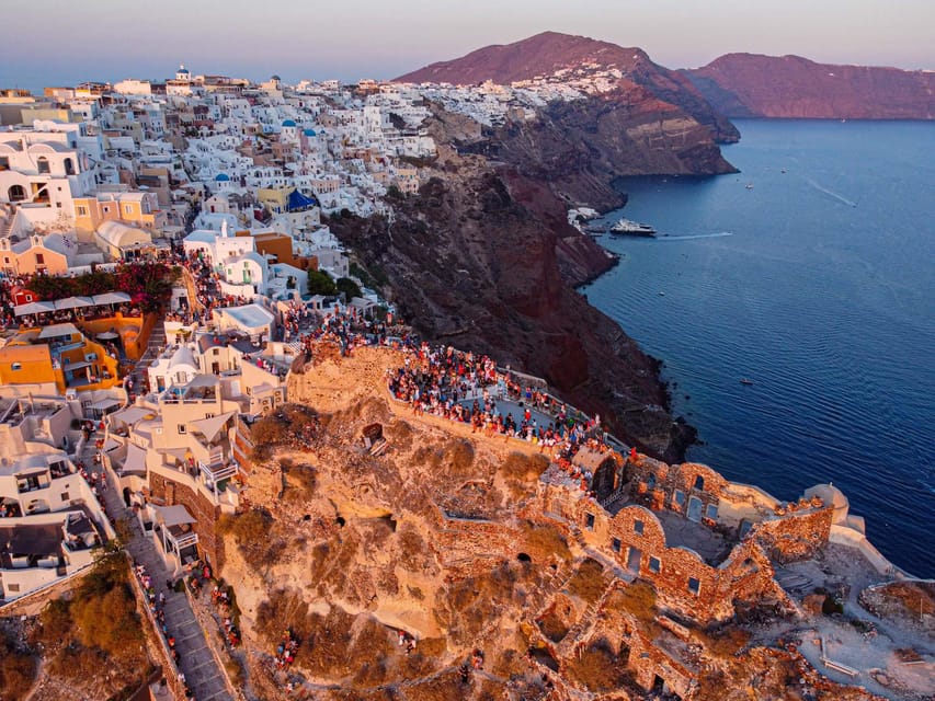 From Fira: Santorini Highlights Minibus Tour with Oia Sunset - Megalochori village: Cyclades charm without needing a big-fancy plan