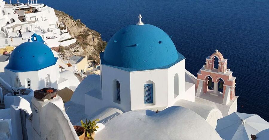 From Santorini: Guided Oia Morning Tour with Breakfast - Firostefani Viewpoints: The Caldera in Panoramic Form