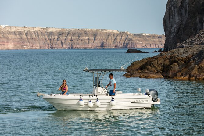Full Day Boat Rental with License in Santorini - Key highlights to look for