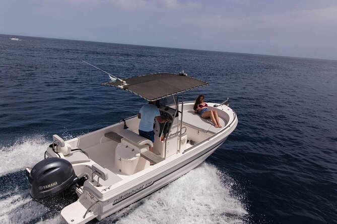 Full Day Boat Rental with License in Santorini - What’s on board: safety gear that makes the day feel solid