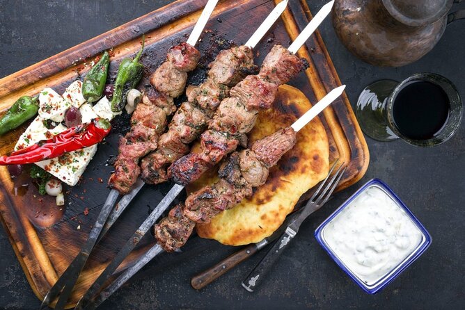Greek Cuisine Cooking Class in Santorini with Recipes and Wine - The menu: tzatziki, Greek salad, tomato fritters, and pasticio (with choices)