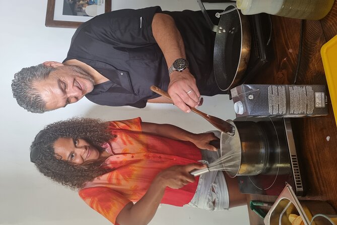 Greek Cuisine Cooking Class in Santorini with Recipes and Wine - Chef Christos: clear tips, lots of personality, and group management