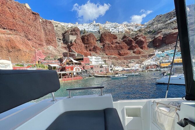 Half Day Premium Catamaran Cruise in Santorini including Oia - Volcano Hot Springs: Warm Water, No Need to Overthink It