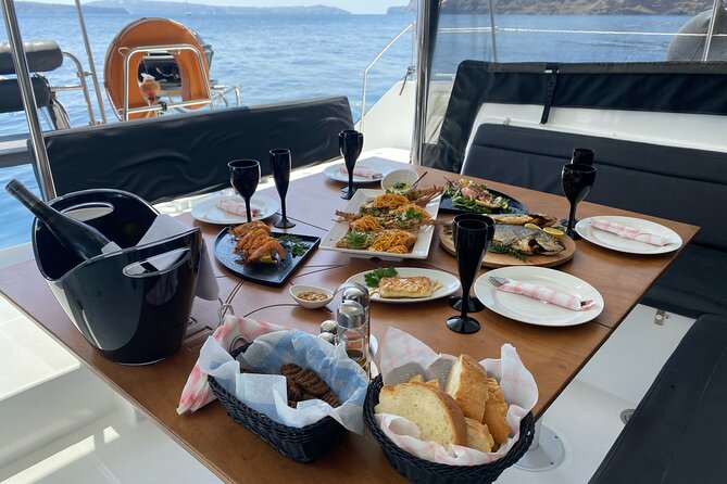 Half Day Premium Catamaran Cruise in Santorini including Oia - Thirassia and Snorkeling: The Calmest Stretch of the Cruise