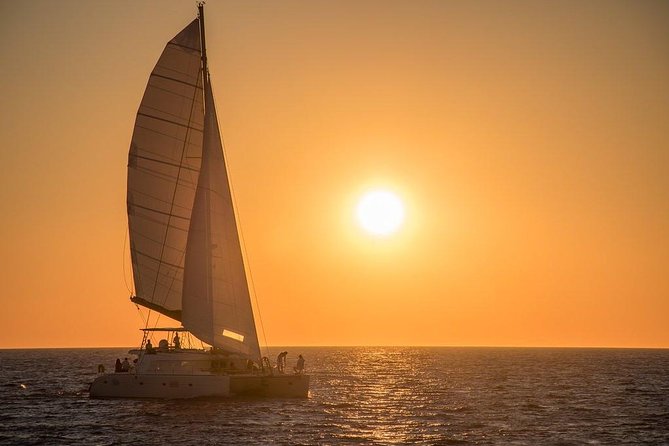 Luxury Small-Group Catamaran Cruise with BBQ, Open bar & Transfer - Palea Kameni Hot Springs: Warm Water, Real Swim, Real Volcano