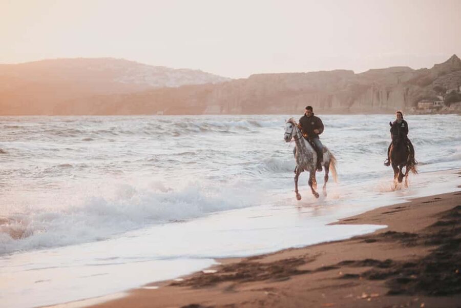 Megalochori: Horseback Riding Tour for Experienced Riders - From stables in Megalochori to Eros Beach, a route with momentum