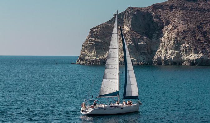 Morning Caldera Sailing Cruise - Volcanic Caldera Views: Sailing Past The Indian and the Akrotiri Lighthouse