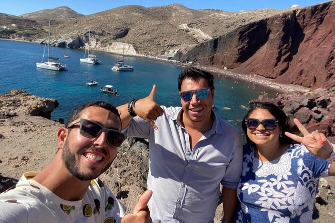 My Ultimate Full-Day Private Santorini Road Trip - Pyrgos and Perivolos: Cycladic lanes, then black-sand beach time