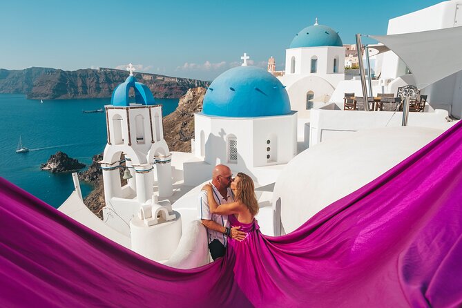 Oia Flying Dress Photoshoot Santorini - Your One-Hour Flow in Oia (What Happens While You’re There)