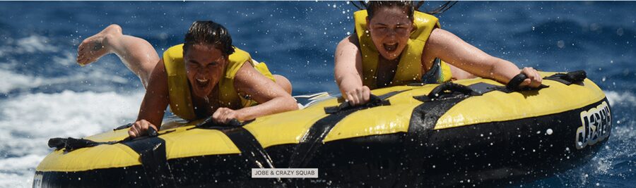Perissa: Santorini Jet Skiing, Tubing, and Kayaking Package - What’s included that you’ll use: lockers, shower, wet suit on request