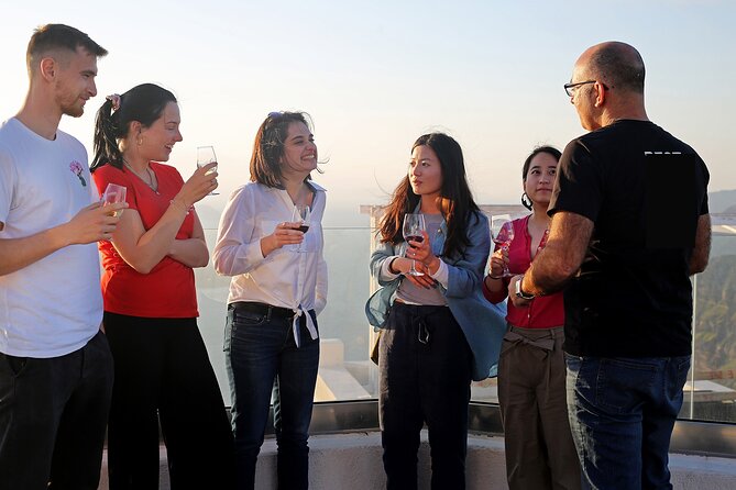 Private Captivating Santorini Highlights Tour inc. tastings - Venetsanos Winery: Four Glasses, Food Pairing, and Volcano Caldera Views
