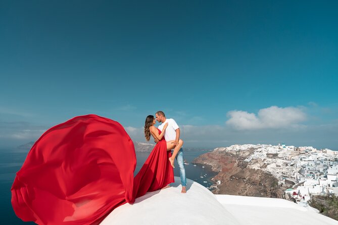 Private Flying Dress Photoshoot in Santorini - Meeting Point, Pickup, and How to Avoid the Usual Santorini Stress