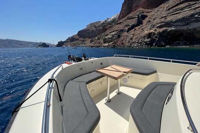 Private Full-Day Motor Yacht Cruise with Meal, Open Bar+Transfers - Palea Kameni Hot Springs: Mud, Sulfur, and a Strange Sort of Fun