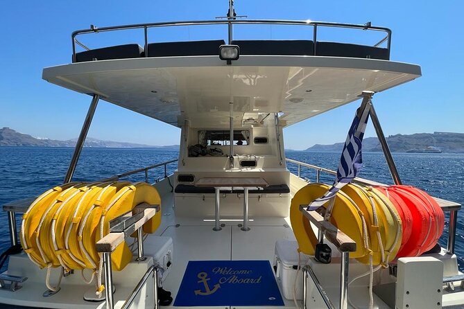 Private Full-Day Motor Yacht Cruise with Meal, Open Bar+Transfers - Thirasia Snorkeling and Oia Sailing: Two Ways to End the Swim Day