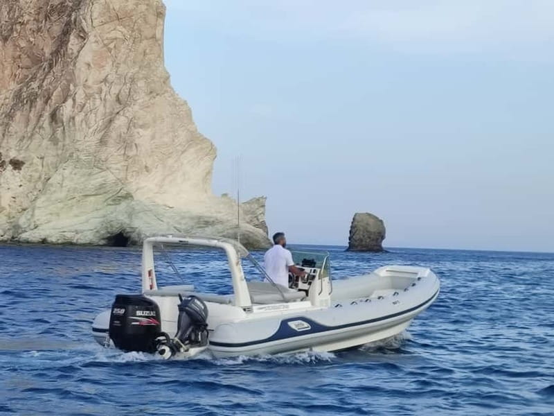 Private, fully customizable cruise in Santorini's caldera - Snorkeling near bays and reefs, with gear already handled