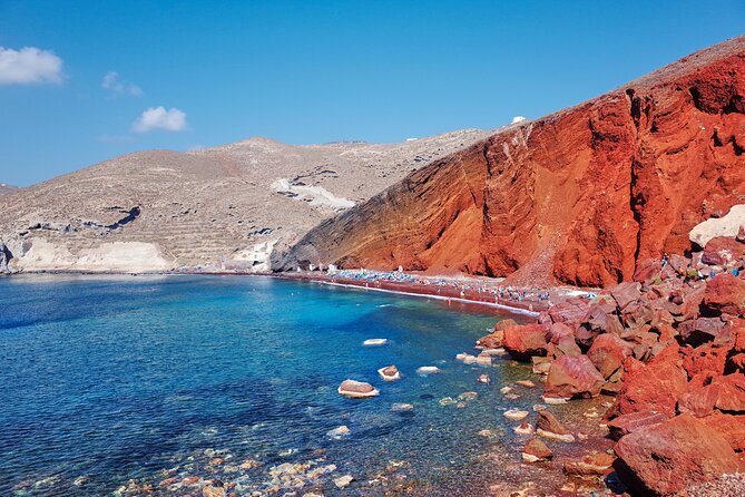 Private Guided Full Day Tour of Santorini - Perissa Black Sand Beach, when you need a reset