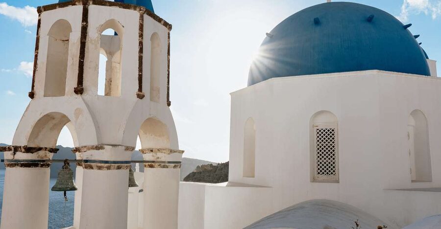 Private Tour of the Famous Blue Domes and Caldera - Firostefani Three Bells: Saint Theodoros for the Signature Final Photo