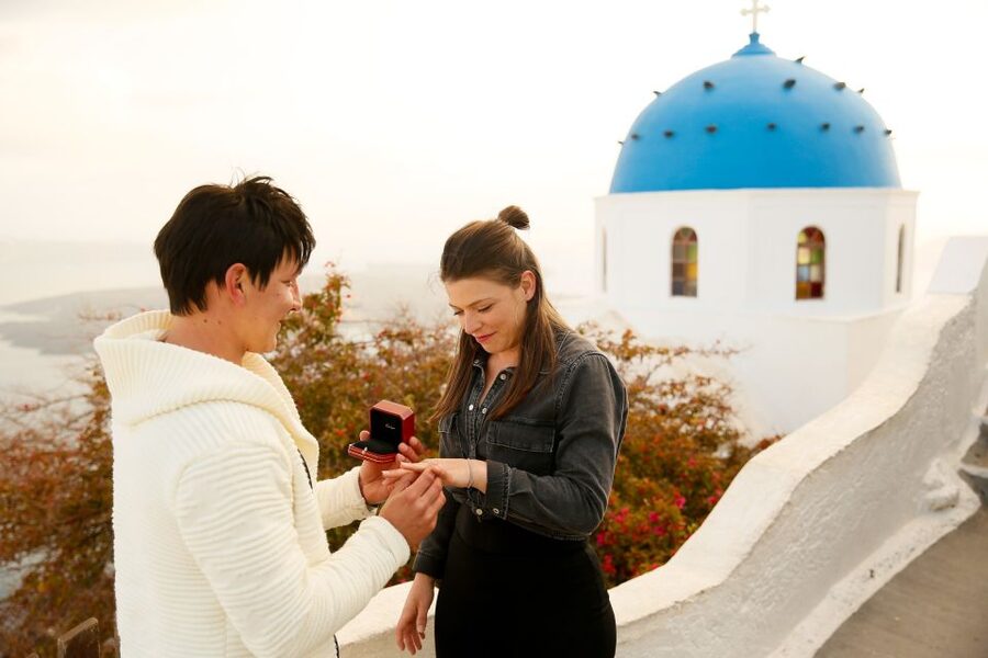 Proposal Photographer in Santorini - A few practical things to help your photos land well