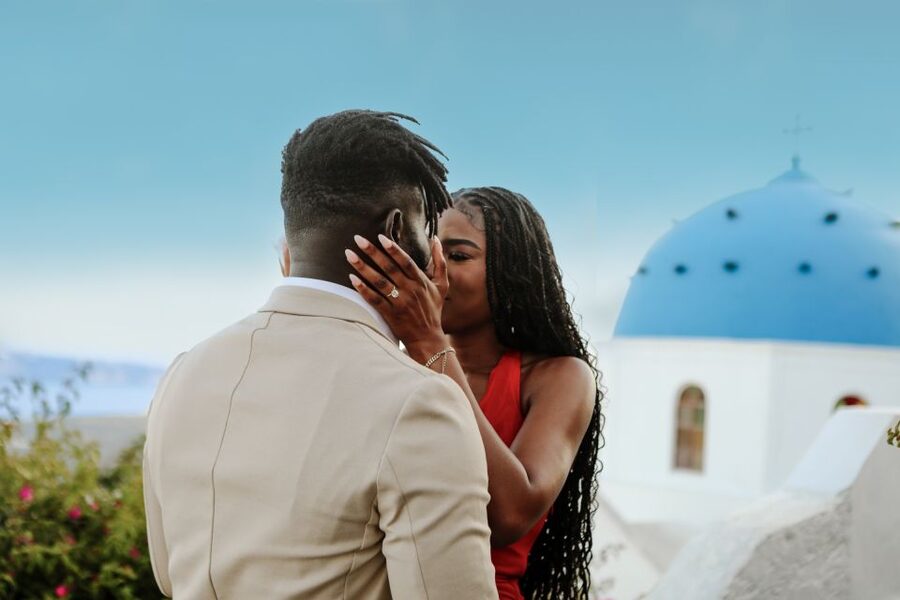 Proposal Photographer in Santorini - What you get after the shoot: edited photos fast
