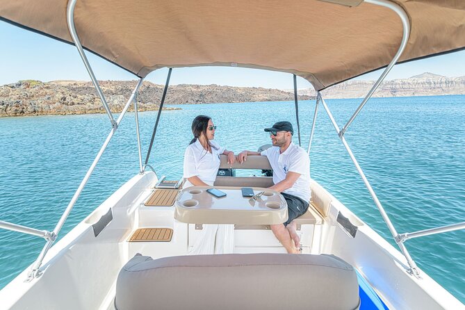 Rent a Boat in Santorini with Free License - When Weather Changes the Plan: Skipper Support and Fuel Charges