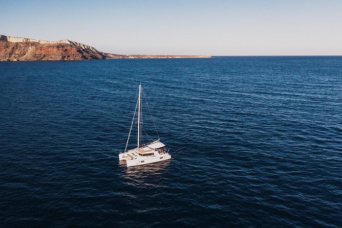 Romantic Sunset Catamaran Caldera Cruise incl. Meal & Drinks - Volcano and hot springs: what to expect from the swim stop