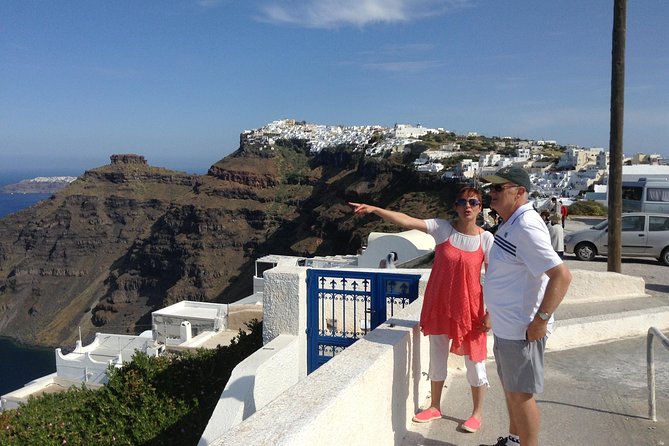Santorini: 4hr Private First Impressions Tour - Stop 4: Three Bells of Fira, Blue Domes and the Central Scene
