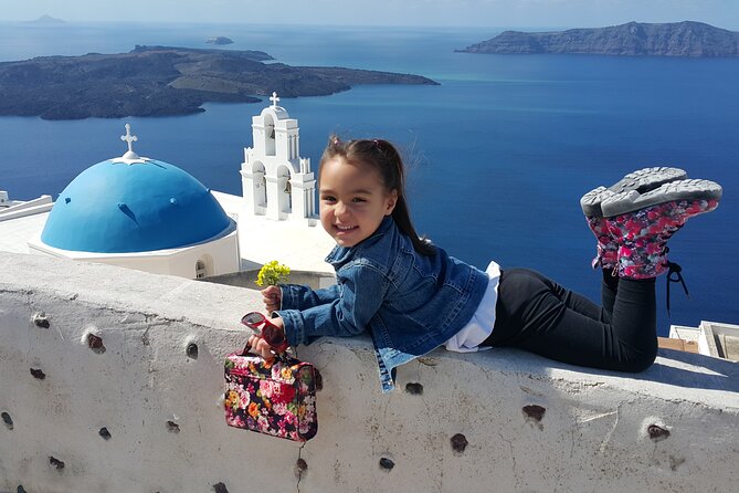 Santorini: 4hr Wheelchair Private Accessible Tour - Stop 1: Profitis Ilias Monastery, archipelago views with breathing room