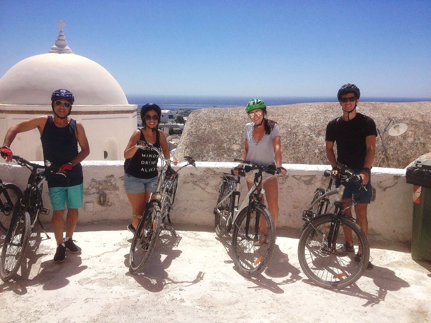 Santorini: Around the Island by Electric Bike - Megalochori’s Caldera View and the Heart on the Rock