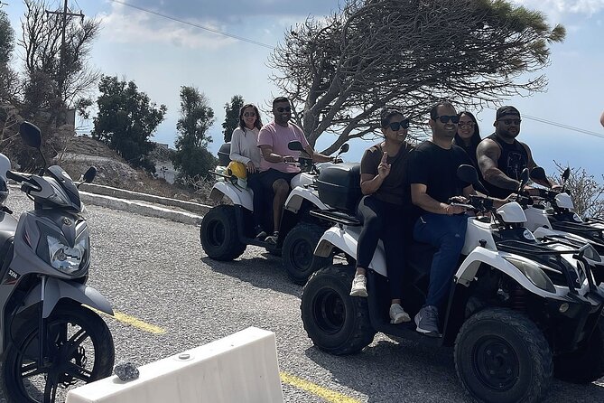Santorini ATV Highlights Tour: Oia, Viewpoints & Volcanic Beaches - The Pyrgos pass and Profitis Ilias 360-degree payoff