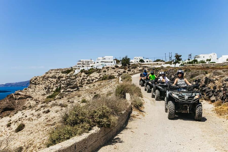 Santorini: ATV Quad Bike Tour with Lunch - Emporio Windmills and Caldera Views: Where the Photos Make Sense