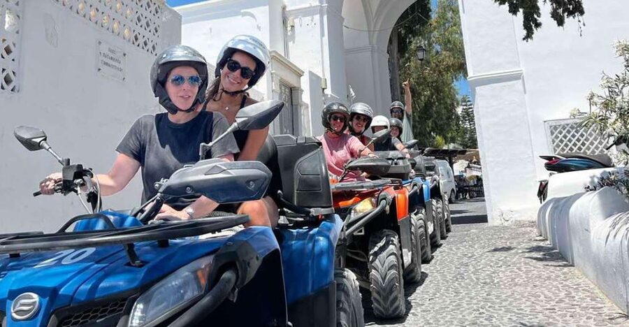Santorini: ATV-Quad Experience - Starting in Perissa, Learning Your ATV in Real Time