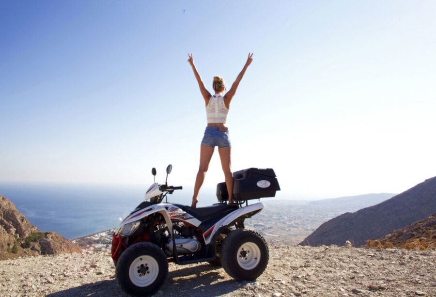 Santorini: ATV-Quad Experience - Windmills, Vineyards, and Megalochori, the Traditional Core