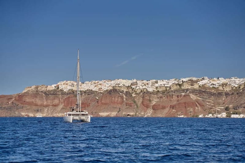 Santorini: Caldera Classic Catamaran Cruise w/ Meal & Drinks - Crew, Music, and the Small-Boat Feeling That Makes It Memorable